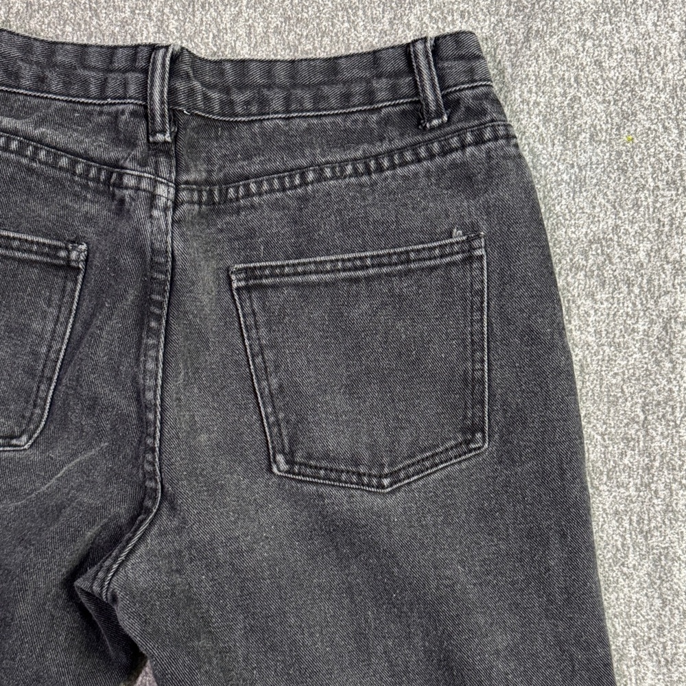 Princess Polly Hammer Wide Leg Baggy Distressed Black Jeans Women’s 8 - Picture 7 of 14